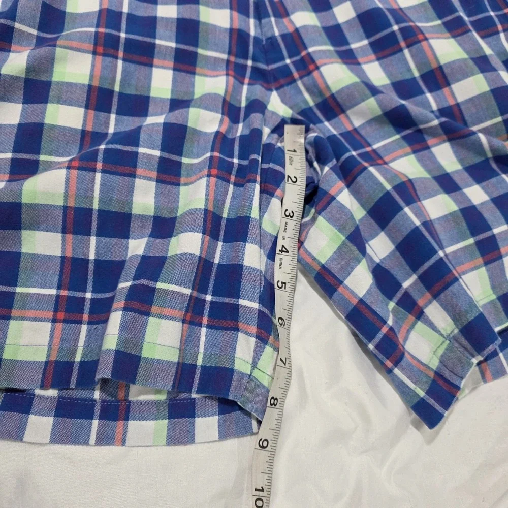 Peter‎ Millar Mens Plaid Golf Shorts Size 40 Us Open Sporty Athleisure